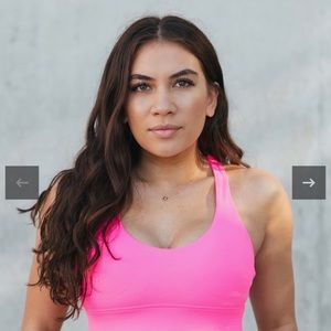 Zyia Hot Pink Light n Tight Strappy Bra